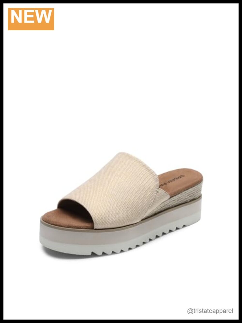 Platform Espadrille Slip-On Wedge Sandals Canvas 2.75-Inch Heel
